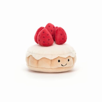 Jellycat Pretty Patisserie Tarte Aux Fraises UK | 15290HBSA